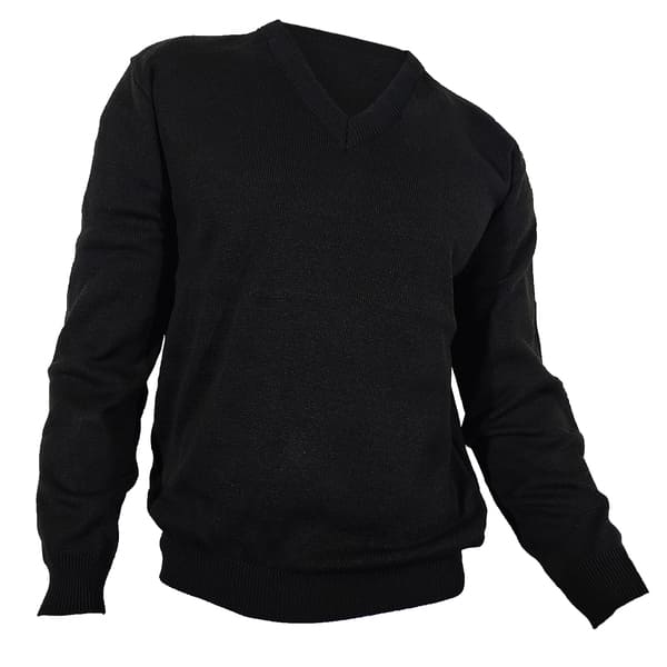 NEGRO PORTADA Sweater cuello en V Niños - Image 1